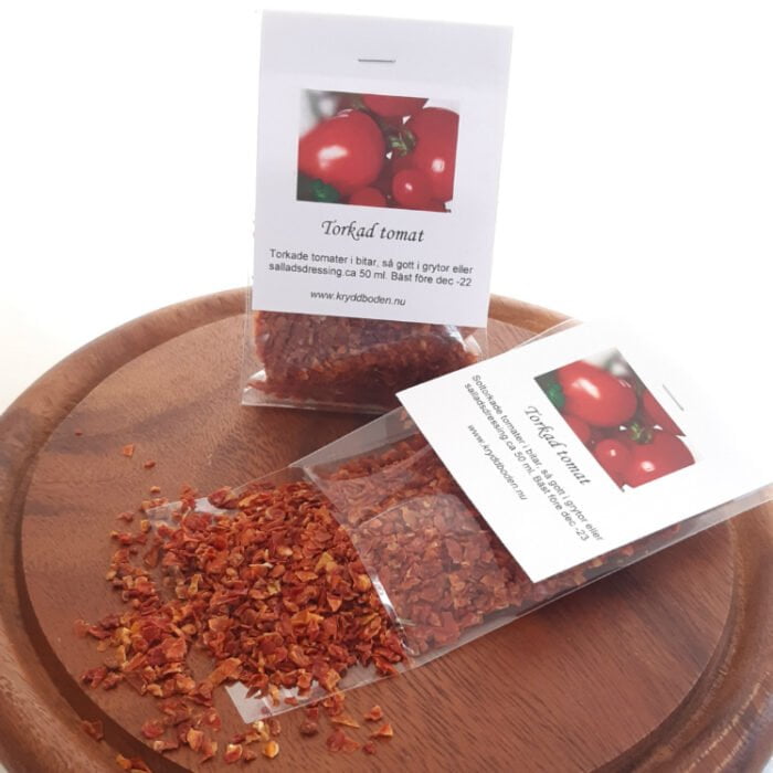 Torkad tomat, krossad